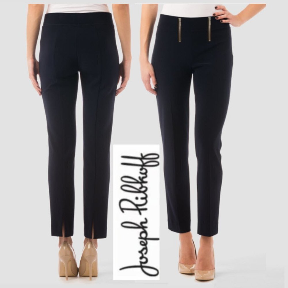 Joseph Ribkoff Black Straight Leg Pants